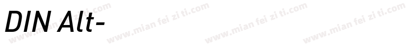 DIN Alt字体转换